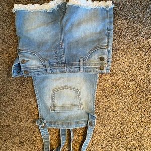 Girls denim overalls